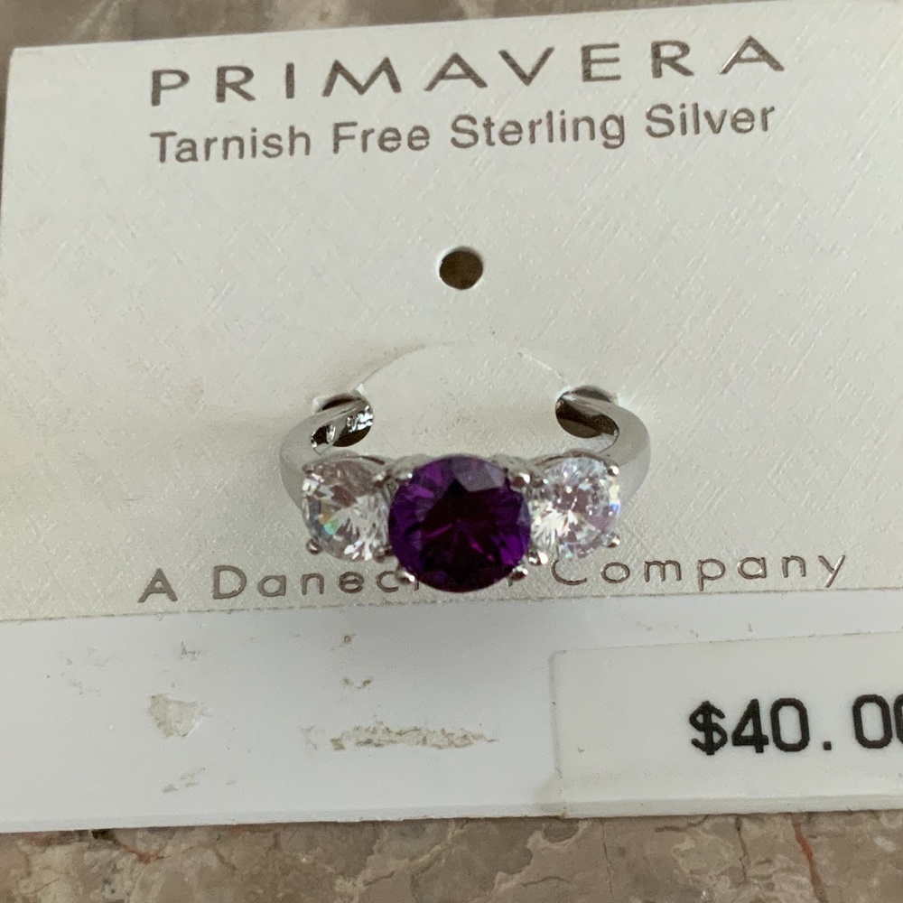 PRIMAVERA Sterling Silver Ring Size 8